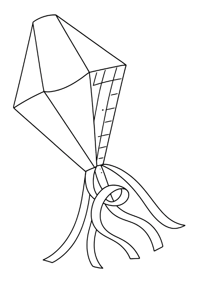 desenho de balao junino para colorir para imprimir e colorir - imagem 4
